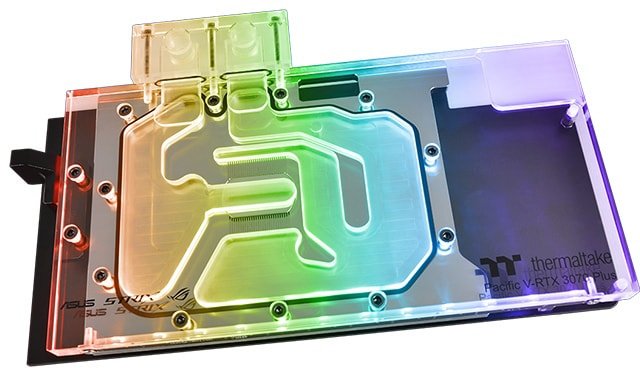 

Водоблок для видеокарты Thermaltake Pacific V-RTX 3070 Plus ASUS ROG CL-W312-CU00SW-A