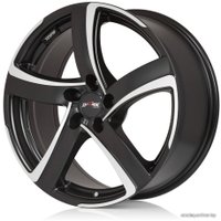Литые диски Alutec Shark 17x7.5" 5x100мм DIA 63.3мм ET 35мм Racing Black Frontpolished