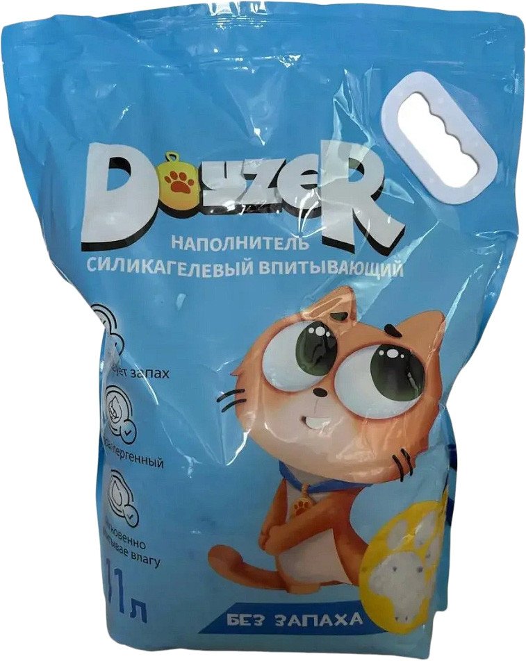 

Наполнитель для туалета Doyzer cиликагелевый без запаха 11 л