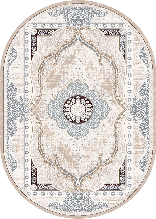 

Ковер для жилой комнаты БелКа Оптимист 22751 24366 Овал (0.8х1.5)