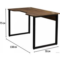 Геймерский стол Millwood Лофт Гонконг ДТ-3 130x70x75 (дуб табачный Craft/черный)