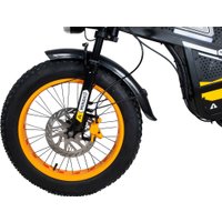 Электровелосипед Minako Apex 2025 (черный/желтый)