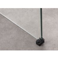 Душевая стенка Saniteco Walk-In SN-W8TB90 (90x200, прозрачное стекло, черный профиль) в Пинске