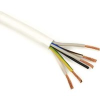 Провод силовой Автопровод ПВС-Т 5x4 (100 м, белый)