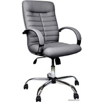 Офисное кресло Everprof Orion Mini Chrome (кожа, серый)
