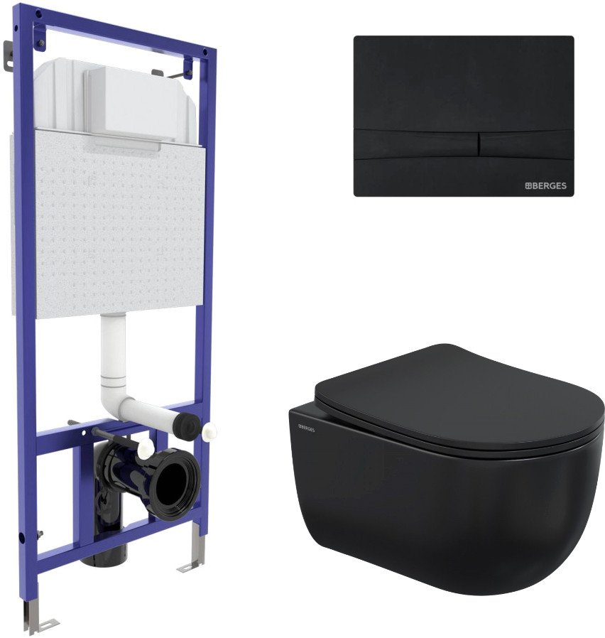 

Унитаз подвесной Berges Wasserhaus Ventas 043326
