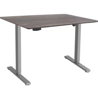 Стол с регулировкой высоты ErgoSmart Wooden Electric Desk Slim 1300х750х27 мм (скошенный край, дуб галифакс/серый) в Витебске