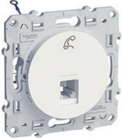 

Розетка телефонная Schneider Electric Odace S52R497