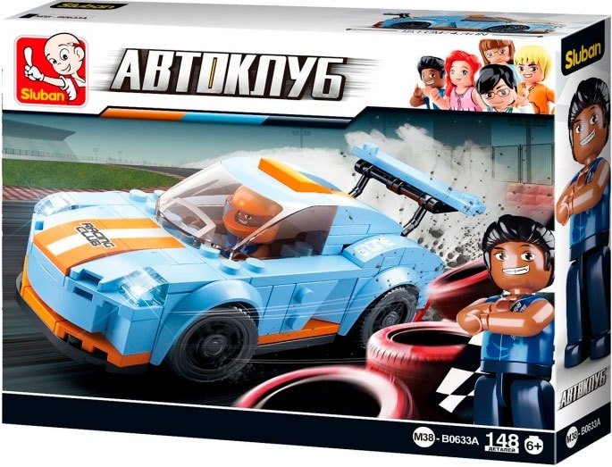 

Конструктор Sluban Автоклуб M38-B0633A Машина с фигуркой