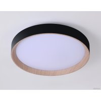 Светильник-тарелка Ambrella light FZ1324 (черный/светлое дерево)