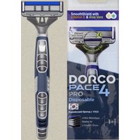 Бритвенный станок Dorco Pace 4 Pro плавающая головка, увлажняющая полоса (1 шт)