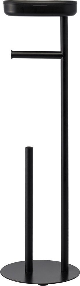 Держатель для туалетной бумаги и ершика Bergenson Bjorn Slim BB0000944 (черный)
