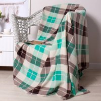 Плед Casa Conforte London 130x170 6154464 (зеленый)