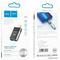 Адаптер Hoco UA17 Lightning - USB Type-A (черный)