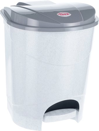Idea с педалью 11 л (белый мрамор/серый)