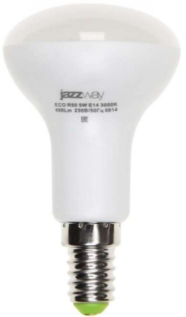 

Светодиодная лампочка JAZZway PLED-ECO-R50 5Вт 3000К 1037015A