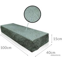 Тротуарная плитка Jadar Ступени лестничные 100x40x15 (черный/коричневый)