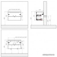  BelBagno Тумба под умывальник Etna-900-2C-SO-RW-P (rovere moro)