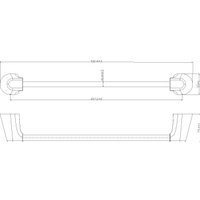 Держатель для полотенца Lauter 21TS3503 (Chrome)