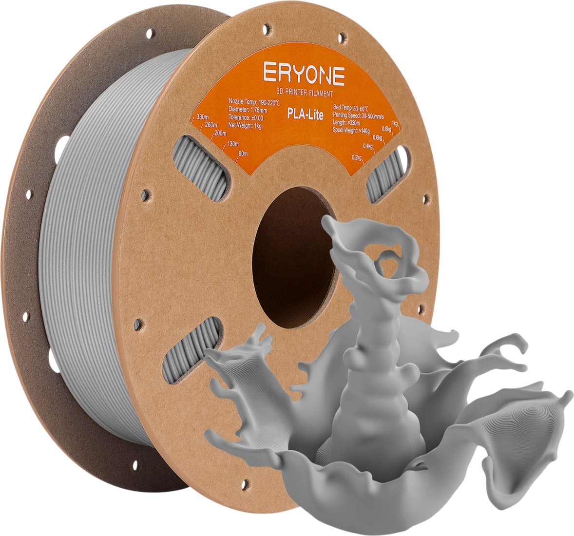 Филамент Eryone PLA-Lite B0351002 (Light Grey)