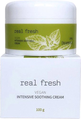 Deoproce Крем для лица Deoproce Real Fresh Vegan Intensive Soothing Cream 100 г