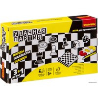 Шахматы/шашки/нарды Bondibon Удачная партия 3в1 ВВ0685