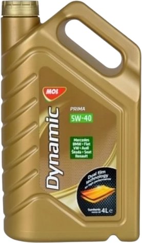 

Моторное масло MOL Dynamic Prima 5W-40 4л