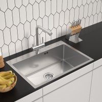 Кухонная мойка ARFEKA ECO AR 700*500 SATIN DECOR MILLET GRAINS