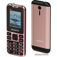 Кнопочный телефон Maxvi X12 (розовый)