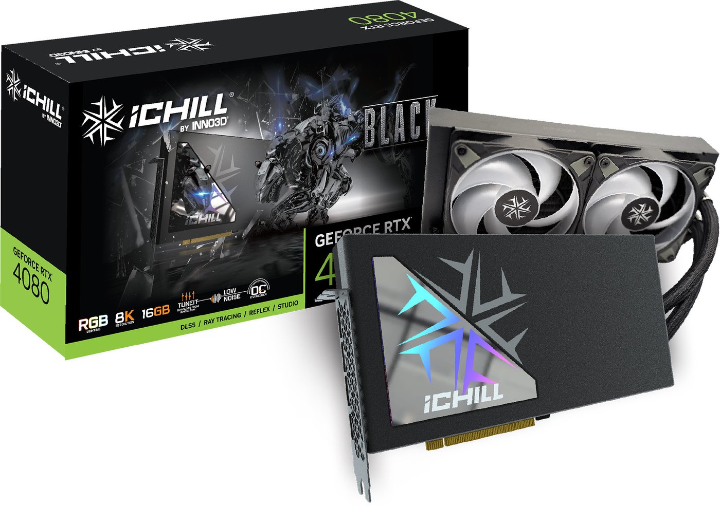 

Видеокарта Inno3D GeForce RTX 4080 16GB iChill C4080B-166XX-18700006