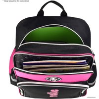 Школьный рюкзак Феникс+ Панда токсик 59280 (черный/розовый)