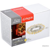 Светодиодная гирлянда Vegas Бриллианты 55083 25 LED (теплый белый)