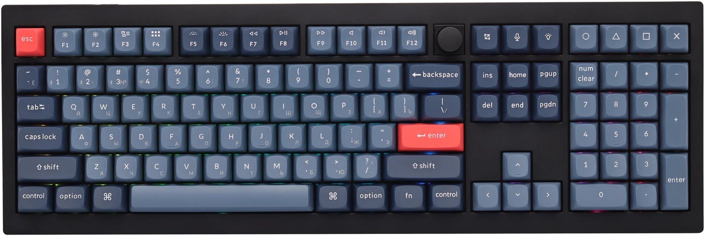 

Клавиатура Keychron V6 Max V6M-D4 (Gateron Jupiter Banana, с гравировкой)
