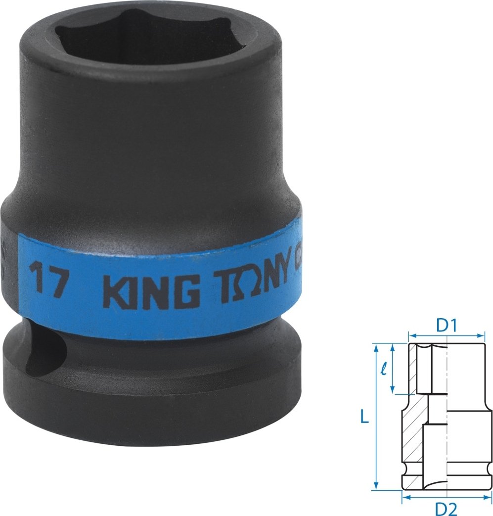 

Головка слесарная King Tony 453517M