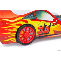 Кровать-машина Бельмарко Тачка красная с ПМ 01712 160x70