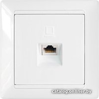 Розетка компьютерная Bylectrica Стиль РК18-006 (белый)