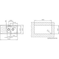 Кухонная мойка TEKA Universo 1 1/2C 1E MTX [10120060]