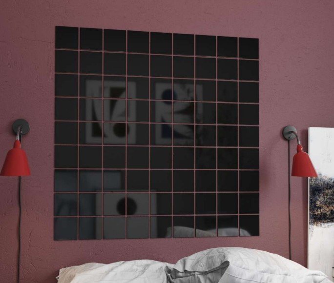 

Самоклеящийся зеркальный декор MirrorWall Мозаика (черный)