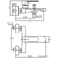 Смеситель Aquanet Passion AF300-20B