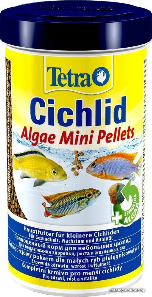 Сухой корм Tetra Cichlid Algae Mini Pellets 0.5 л