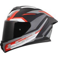 Мотошлем LS2 FF820 Rapid III Hyper (L, черный/красный)