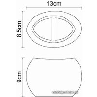 Стакан для зубной щетки и пасты Wasserkraft Eider K-33328A