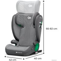 Детское автокресло KinderKraft Junior Fix I-size (светло-серый)