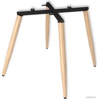 Стул Sheffilton SHT-ST42-1/S95-WH (кофейный трюфель/прозрачный лак/черный муар)