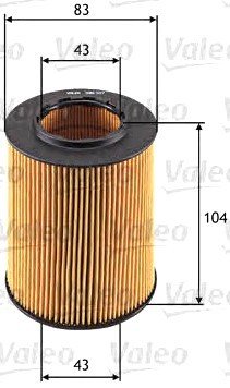 

Масляный фильтр Valeo 586527
