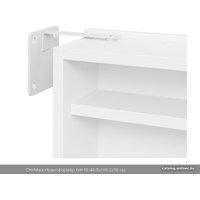 Тумба для обуви Трия Тип 16 с зеркалом (белый/белый)