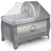 Манеж-кровать Lionelo Sven Plus (серый/желтый)