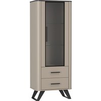 Шкаф-витрина Олмеко Фиделия 76.02 (серый камень/мрамор черный)