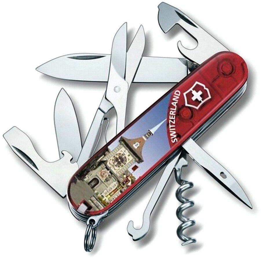 

Складной нож Victorinox Climber Bern 1.3703.TE6 (красный)