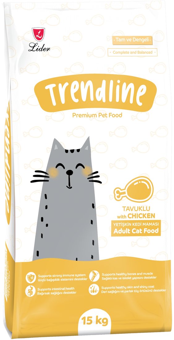 

Сухой корм для кошек Trendline Adult Cat Food с курицей 15 кг